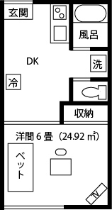 龍ケ崎ウィークリーマンションの間取図